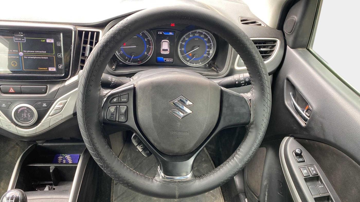 2017 Maruti Baleno ALPHA PETROL 1.2, Petrol, Manual, 70,503 km, Steering Wheel Close Up