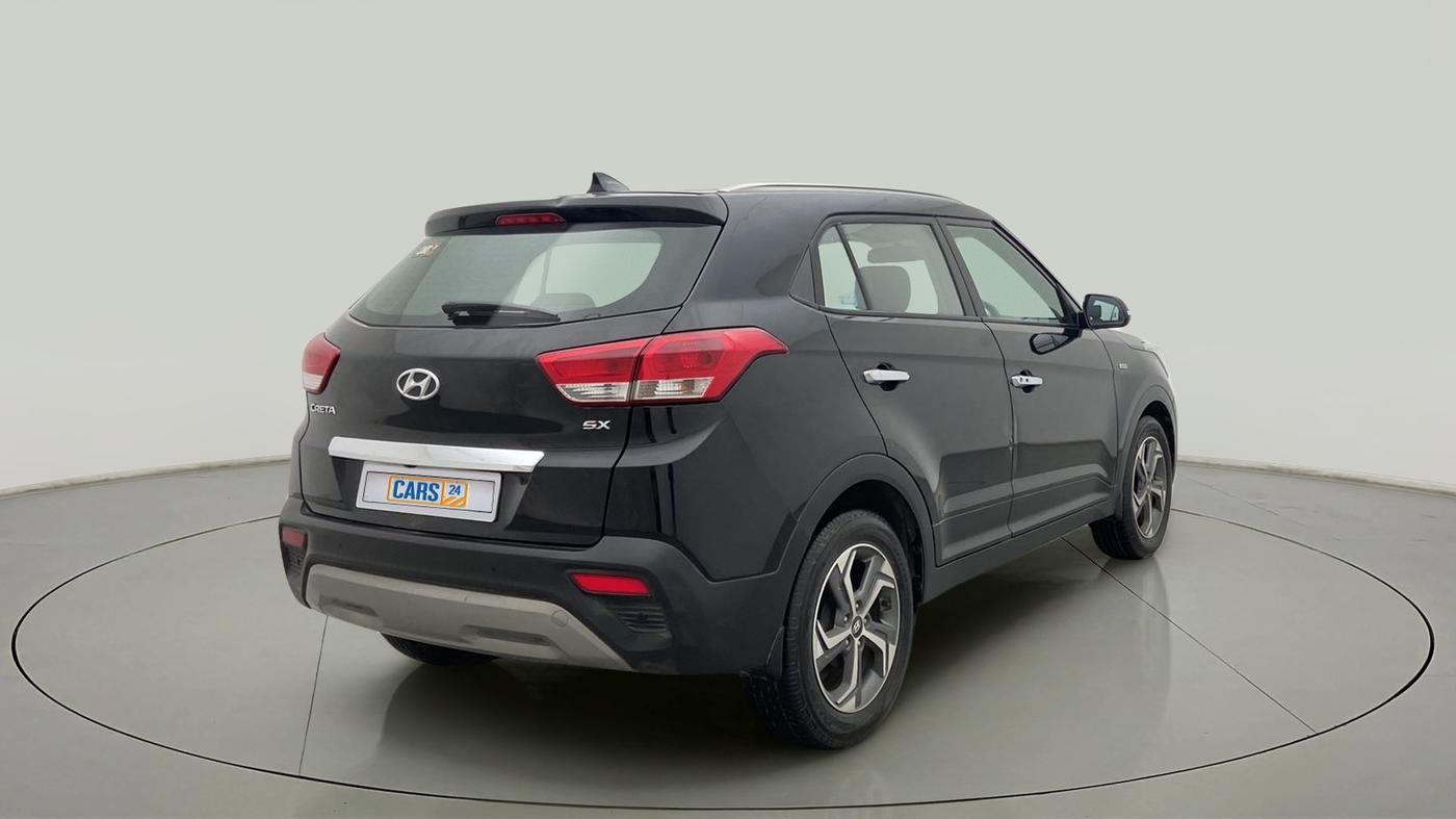 2018 Hyundai Creta SX AT 1.6 PETROL, Petrol, Automatic, 38,297 km, Right Back Diagonal
