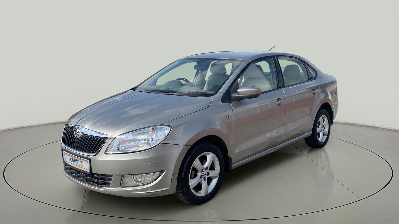 2014 Skoda Rapid 1.5 TDI CR AMBITION PLUS, Diesel, Manual, 97,655 km, Left Front Diagonal