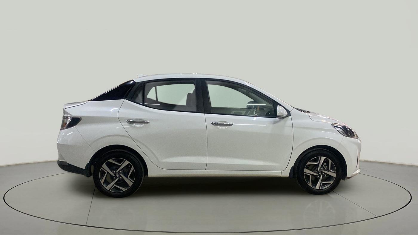 2021 Hyundai AURA SX+ 1.0 TURBO GDI MT, Petrol, Manual, 25,244 km, Right Side View