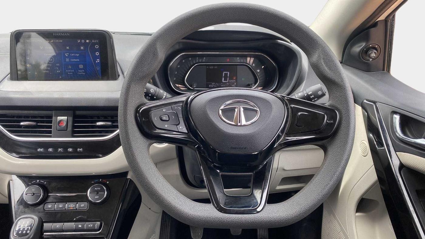2022 Tata NEXON XZ PLUS PETROL, Petrol, Manual, 10,296 km, Steering Wheel Close Up