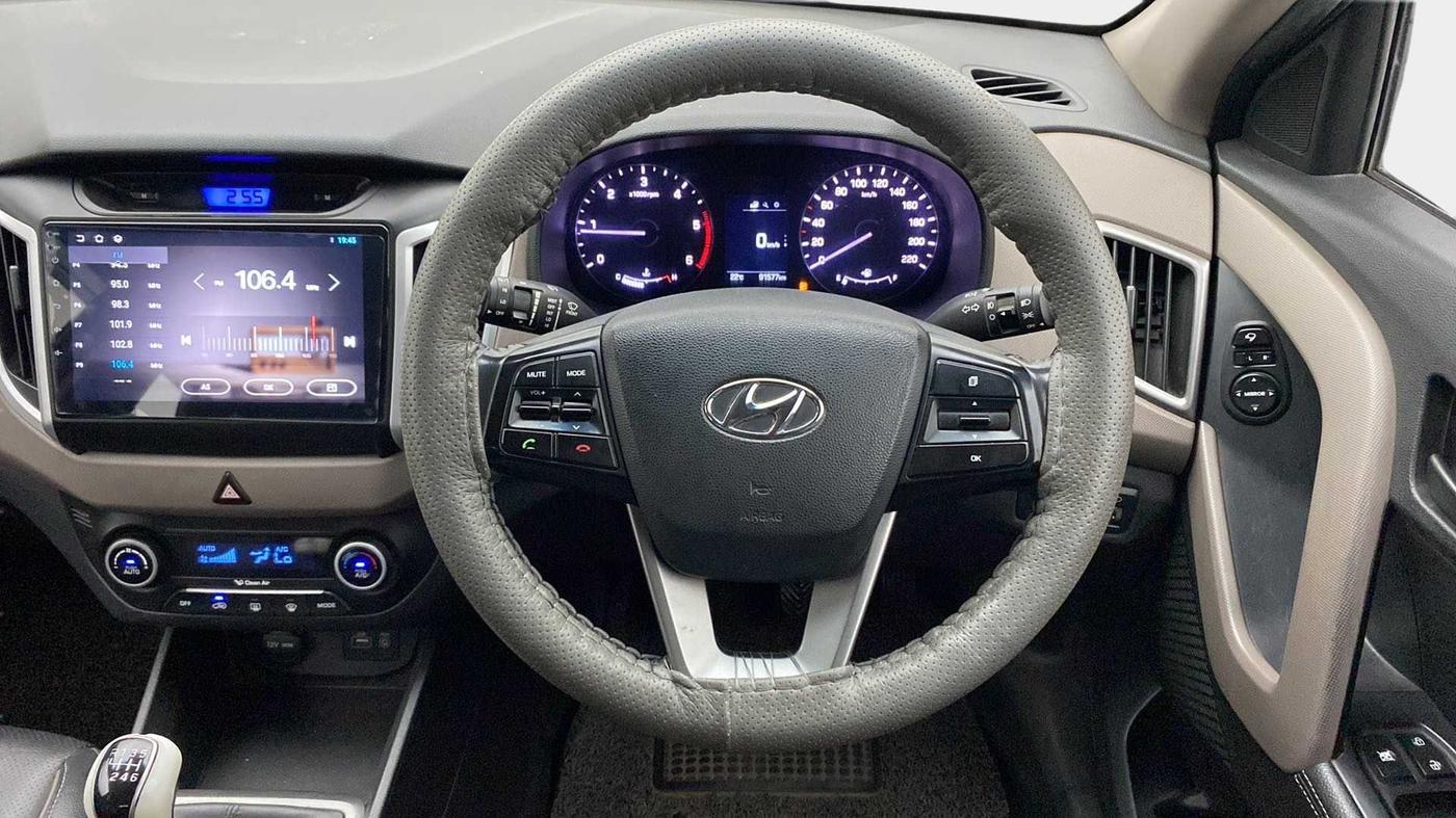 2016 Hyundai Creta SX (O) 1.6 DIESEL, Diesel, Manual, 91,511 km, Steering Wheel Close Up