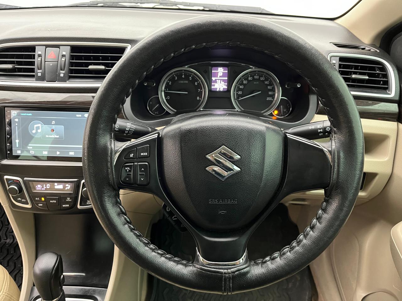 2018 Maruti Ciaz ZETA 1.4  AT PETROL, Petrol, Automatic, 88,433 km, Steering Wheel Close Up