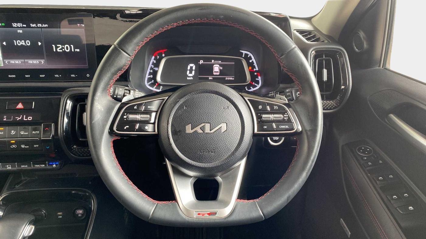 2023 KIA SONET GTX PLUS 1.0 DCT, Petrol, Automatic, 21,308 km, Steering Wheel Close Up