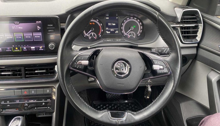2022 Skoda KUSHAQ AMBITION 1.0L TSI AT, Petrol, Automatic, 19,038 km, Steering Wheel Close Up