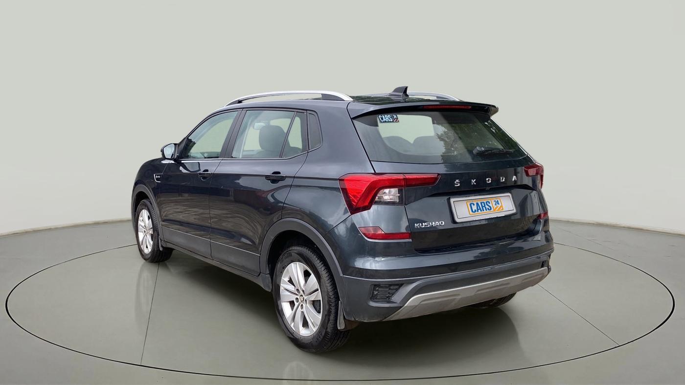 2022 Skoda KUSHAQ AMBITION 1.0L TSI AT, Petrol, Automatic, 19,038 km, Left Back Diagonal