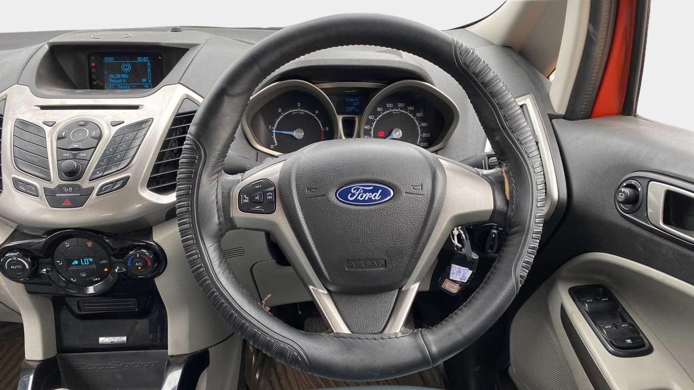 2014 Ford Ecosport TITANIUM 1.5L DIESEL, Diesel, Manual, 70,716 km, Steering Wheel Close Up