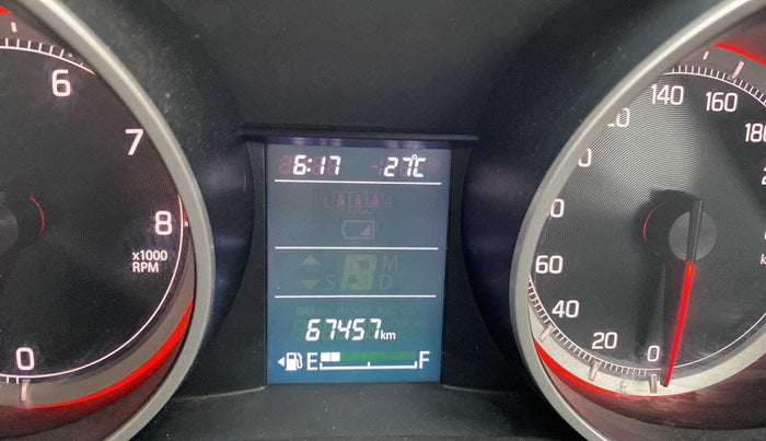 2018 Maruti Swift ZXI PLUS, Petrol, Manual, 67,443 km, Odometer Image