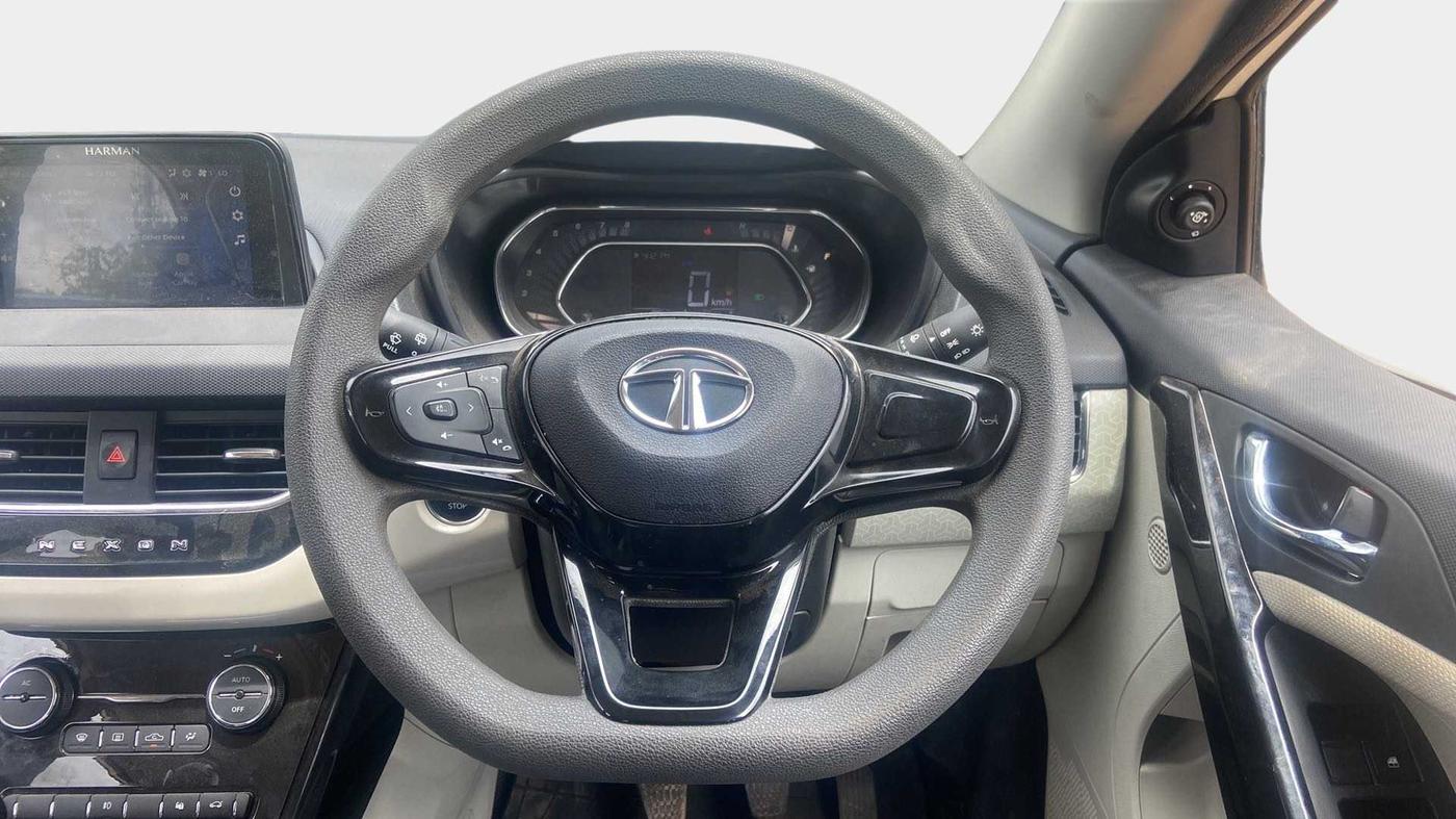 2022 Tata NEXON XZ PLUS PETROL, Petrol, Manual, 5,000 km, Steering Wheel Close Up