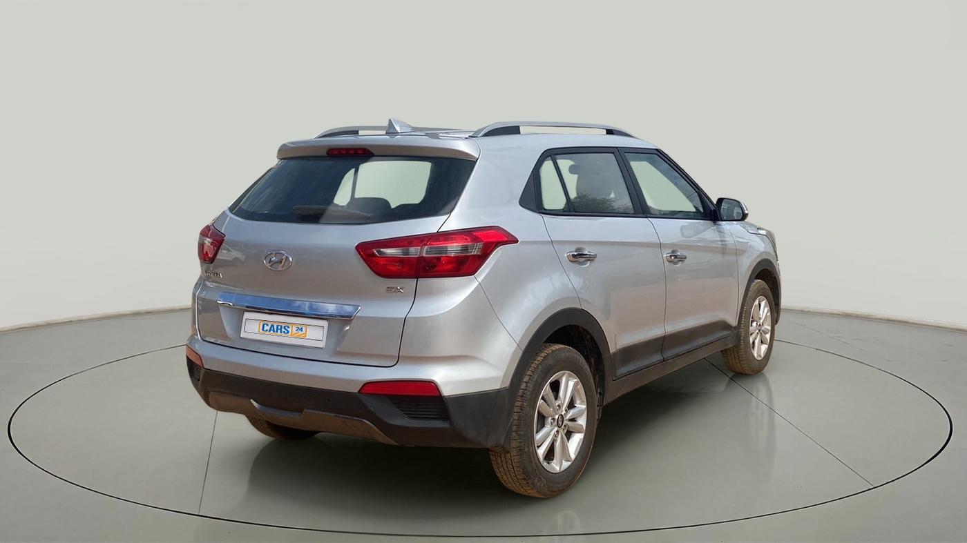 2016 Hyundai Creta SX PLUS 1.6 PETROL, Petrol, Manual, 63,674 km, Right Back Diagonal