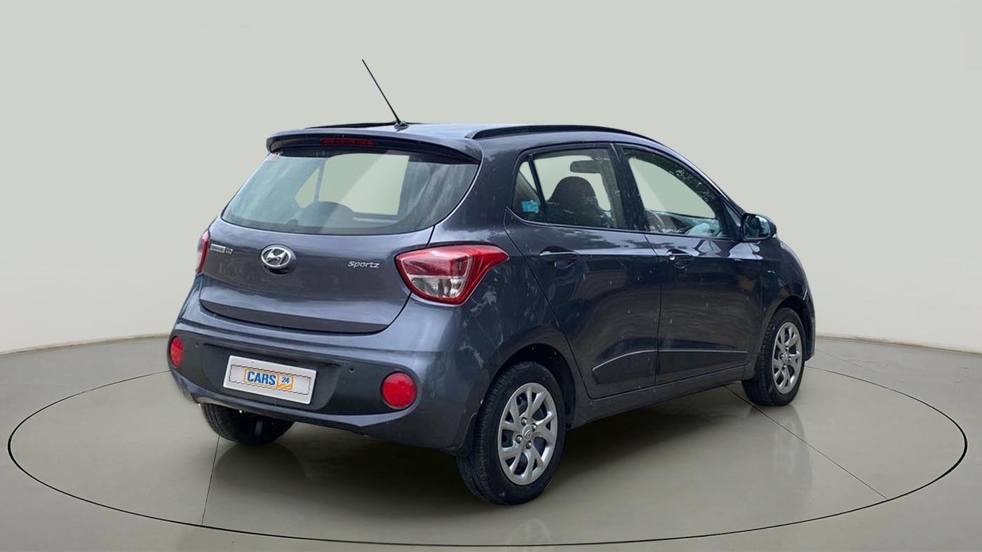 2018 Hyundai Grand i10 SPORTZ 1.2 KAPPA VTVT, Petrol, Manual, 23,709 km, Right Back Diagonal