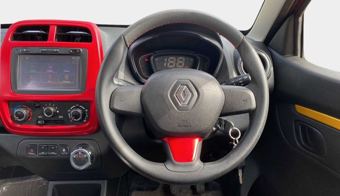 2018 Renault Kwid 1.0 MARVEL IRON MAN EDITION AMT, Petrol, Automatic, 19,178 km, Steering Wheel Close Up