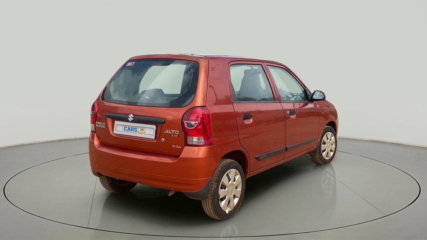 2012 Maruti Alto K10 VXI, Petrol, Manual, 71,979 km, Right Back Diagonal