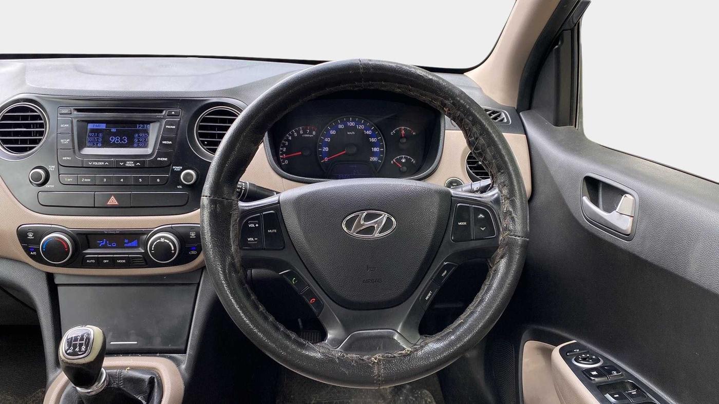 2014 Hyundai Xcent SX 1.2 (O), Petrol, Manual, 89,847 km, Steering Wheel Close Up