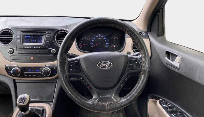 2014 Hyundai Xcent SX 1.2 (O), Petrol, Manual, 89,847 km, Steering Wheel Close Up