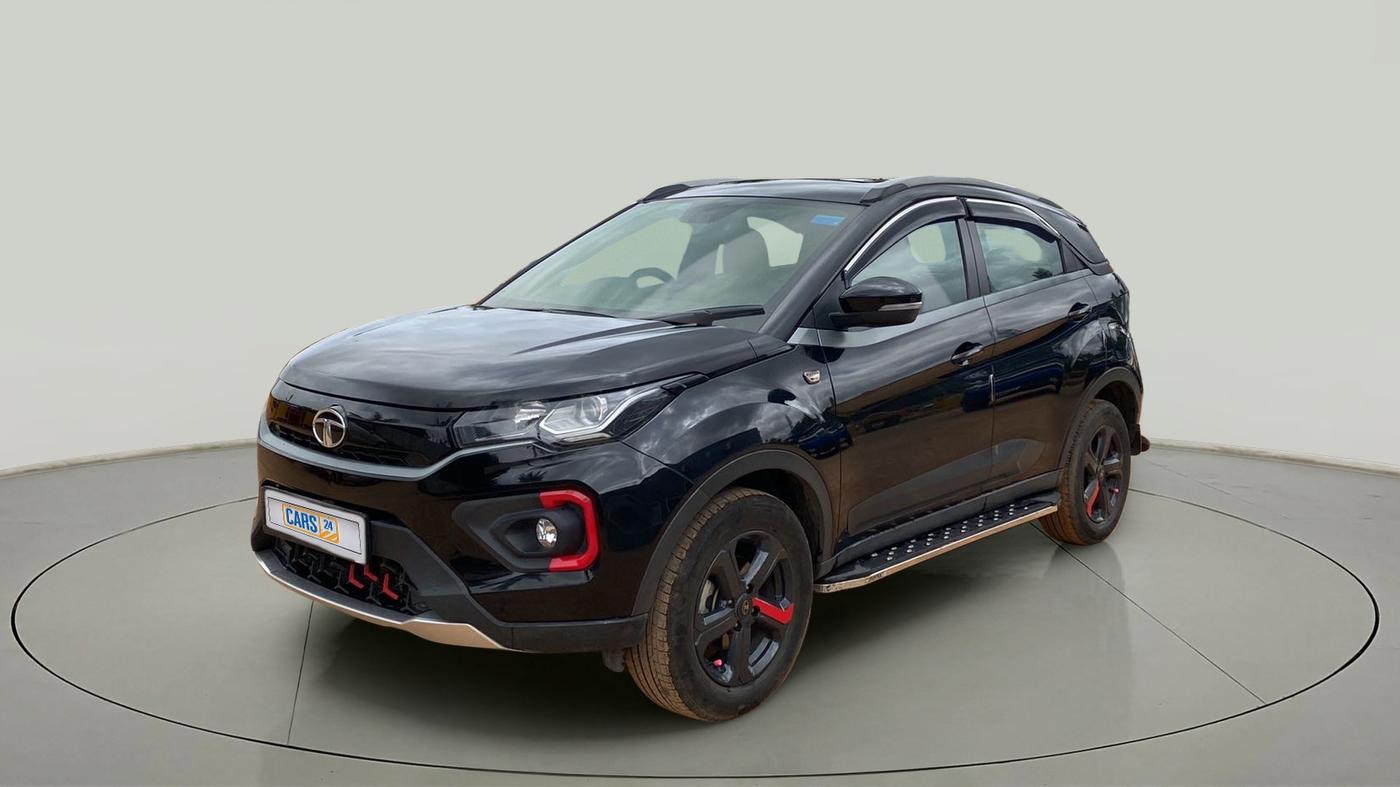2021 Tata NEXON XZA PLUS (O) PETROL DARK EDITION, Petrol, Automatic, 28,606 km, Left Front Diagonal