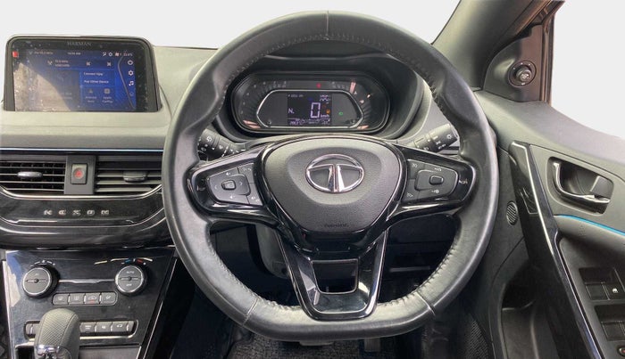 2021 Tata NEXON XZA PLUS (O) PETROL DARK EDITION, Petrol, Automatic, 28,606 km, Steering Wheel Close Up