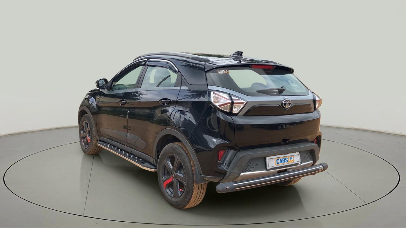 2021 Tata NEXON XZA PLUS (O) PETROL DARK EDITION, Petrol, Automatic, 28,606 km, Left Back Diagonal