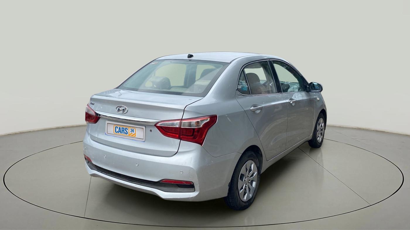 2018 Hyundai Xcent E+, CNG, Manual, 78,690 km, Right Back Diagonal