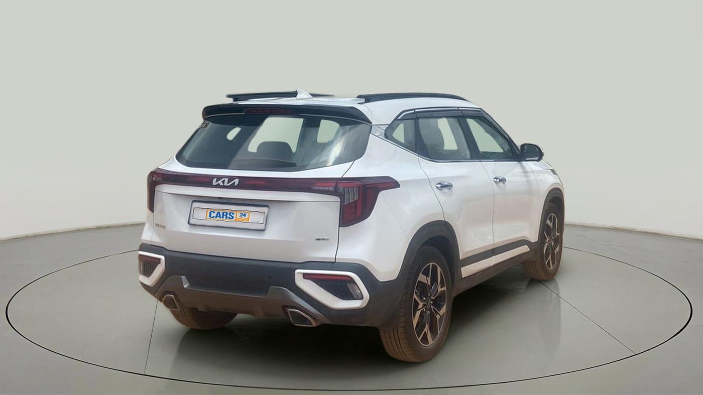 2023 KIA SELTOS 1.5 GTX+ TURBO GDI PETROL DCT, Petrol, Automatic, 4,346 km, Right Back Diagonal