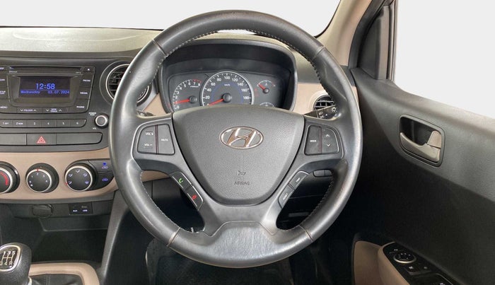 2015 Hyundai Grand i10 ASTA 1.2 KAPPA VTVT, Petrol, Manual, 77,723 km, Steering Wheel Close Up