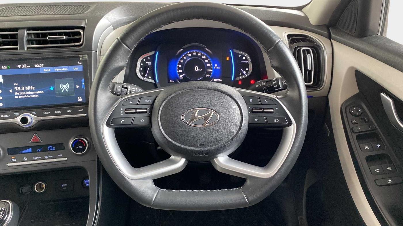 2022 Hyundai Creta SX (O) 1.5 DIESEL, Diesel, Manual, 33,392 km, Steering Wheel Close Up