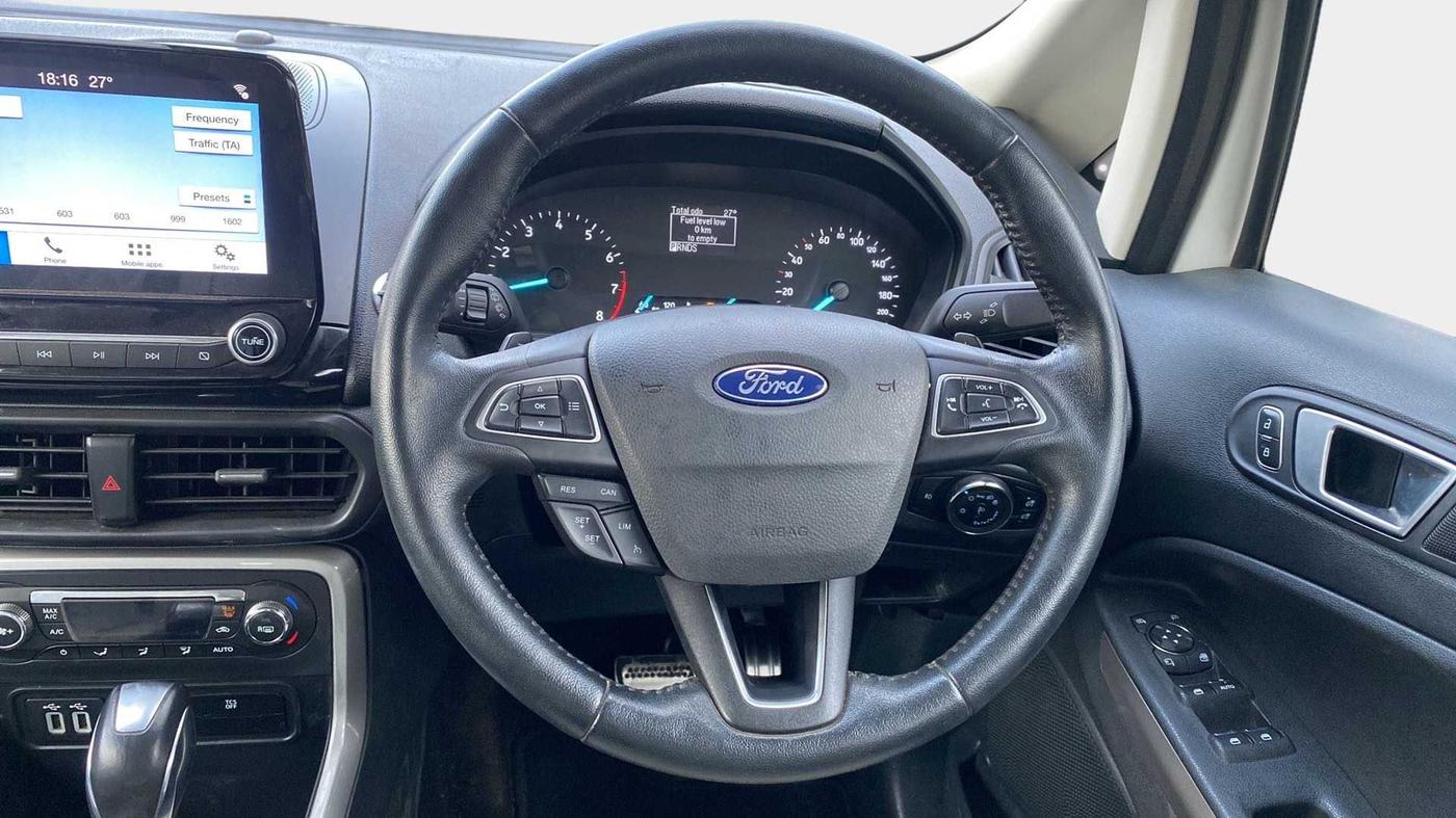 2018 Ford Ecosport TITANIUM + 1.5L PETROL AT, Petrol, Automatic, 11,632 km, Steering Wheel Close Up