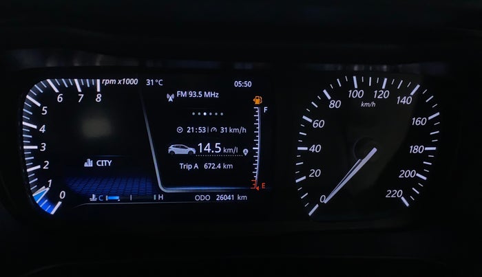 2021 Tata ALTROZ XZ PETROL, Petrol, Manual, 26,041 km, Odometer Image