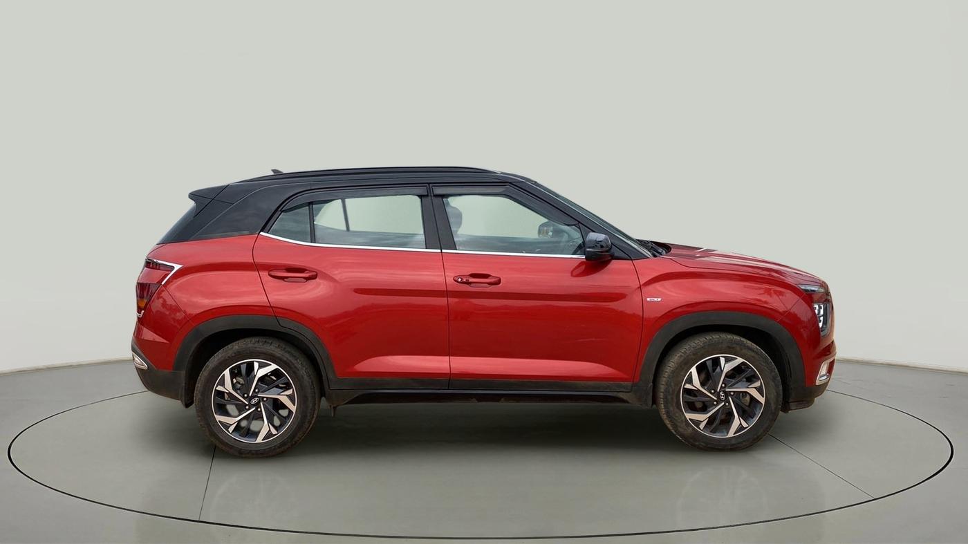 2021 Hyundai Creta SX (O) 1.4 TURBO DCT DUAL TONE, Petrol, Automatic, 21,027 km, Right Side View