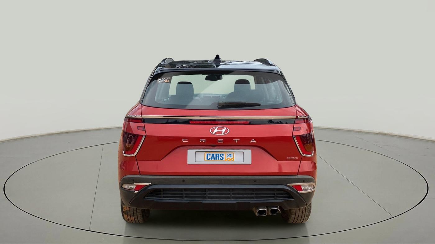 2021 Hyundai Creta SX (O) 1.4 TURBO DCT DUAL TONE, Petrol, Automatic, 21,027 km, Back/Rear