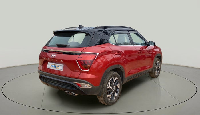 2021 Hyundai Creta SX (O) 1.4 TURBO DCT DUAL TONE, Petrol, Automatic, 21,027 km, Right Back Diagonal