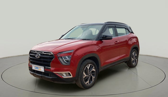 2021 Hyundai Creta SX (O) 1.4 TURBO DCT DUAL TONE, Petrol, Automatic, 21,027 km, Left Front Diagonal