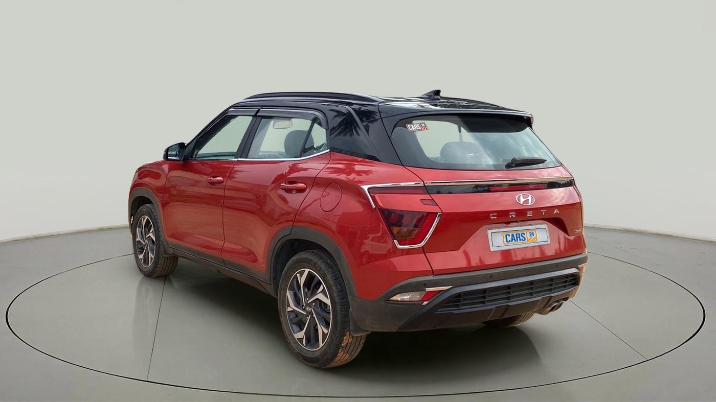 2021 Hyundai Creta SX (O) 1.4 TURBO DCT DUAL TONE, Petrol, Automatic, 21,027 km, Left Back Diagonal