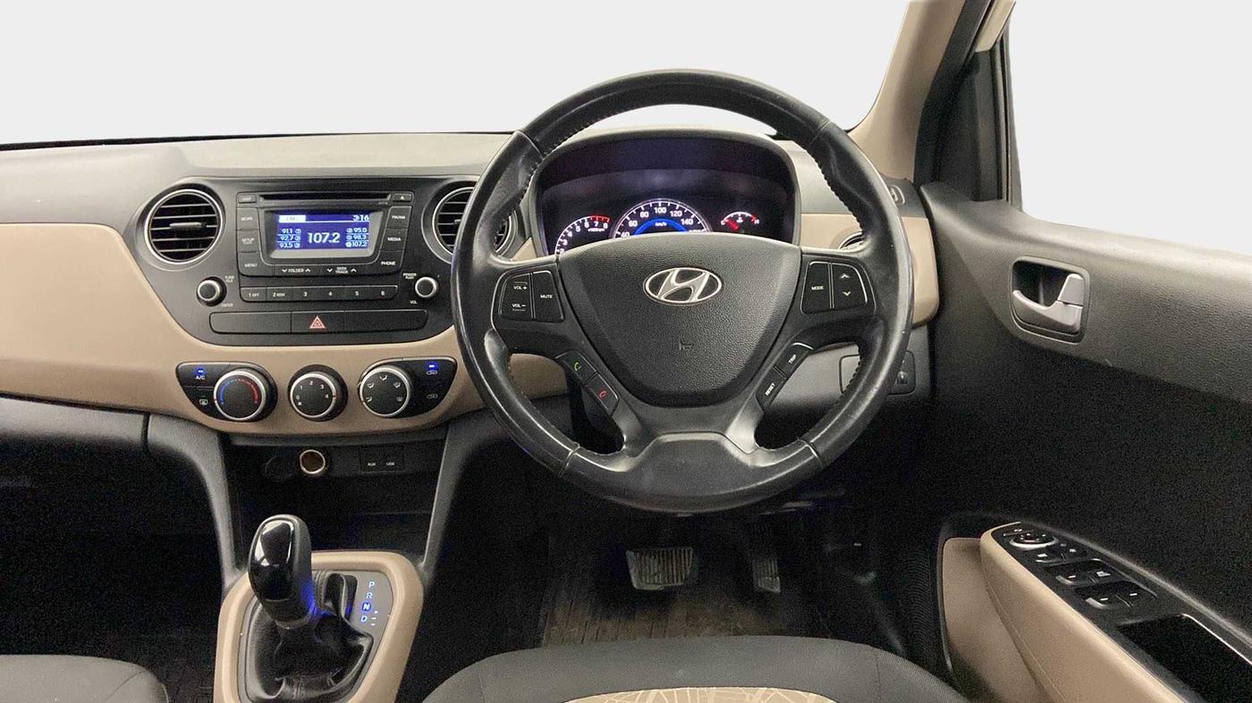 2014 Hyundai Grand i10 ASTA AT 1.2 KAPPA VTVT, Petrol, Automatic, 36,819 km, Steering Wheel Close Up