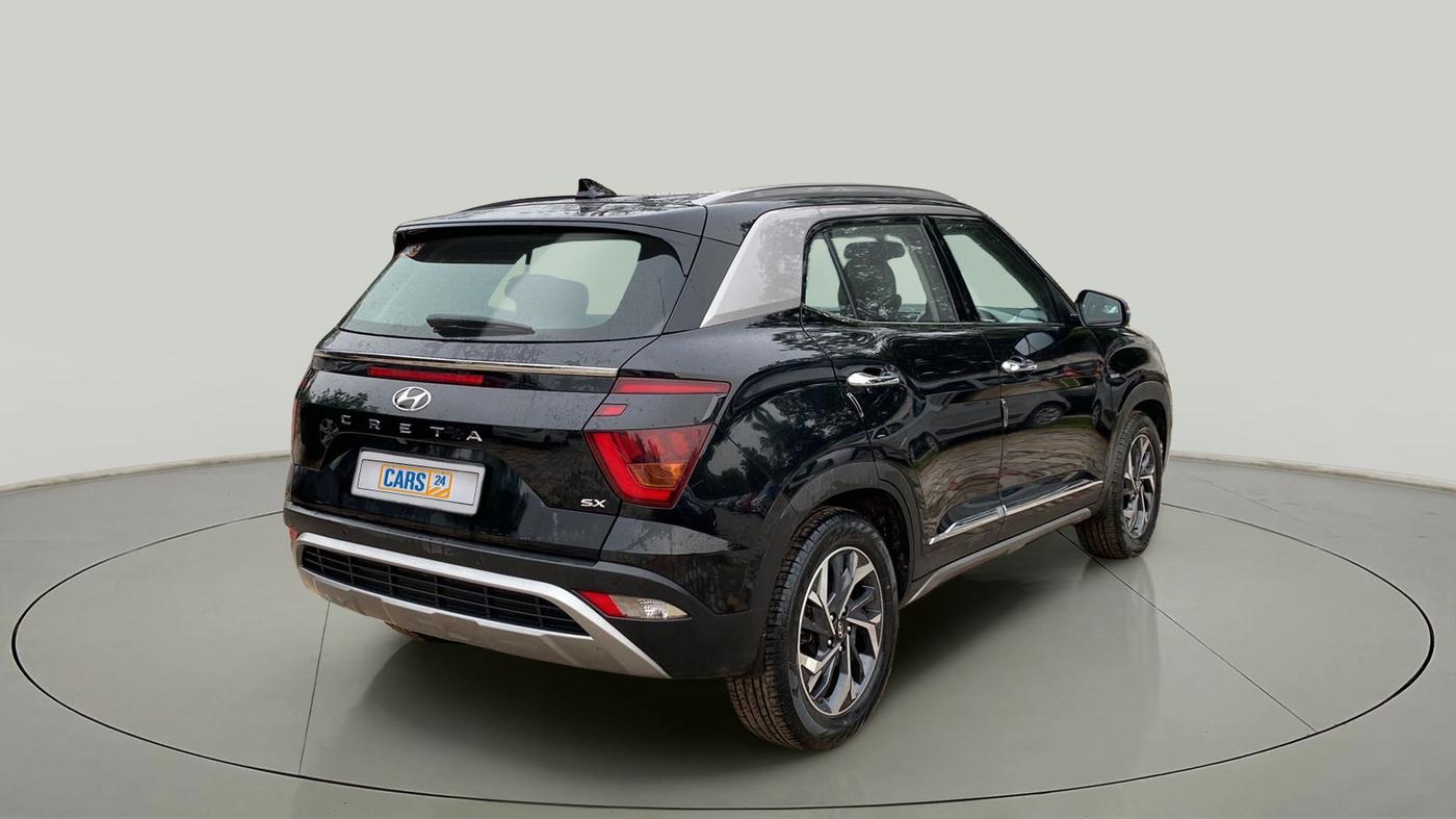 2021 Hyundai Creta SX (O) IVT 1.5 PETROL, Petrol, Automatic, 16,255 km, Right Back Diagonal