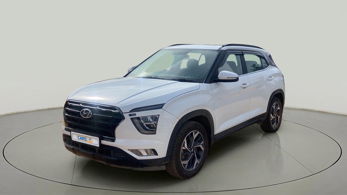 2022 Hyundai Creta SX (O) 1.4 TURBO DCT, Petrol, Automatic, 21,100 km, Left Front Diagonal