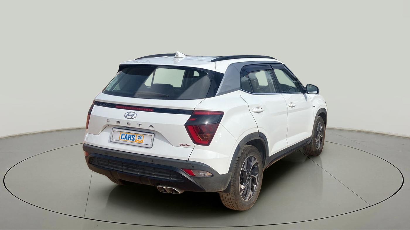 2022 Hyundai Creta SX (O) 1.4 TURBO DCT, Petrol, Automatic, 21,100 km, Right Back Diagonal