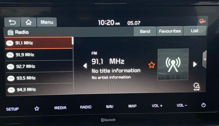 2020 KIA SELTOS HTX IVT 1.5 PETROL, Petrol, Automatic, 58,433 km, Infotainment System