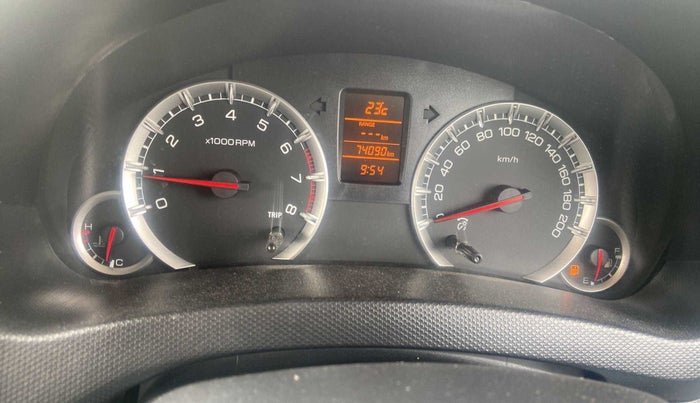 2016 Maruti Swift ZXI, Petrol, Manual, 74,197 km, Odometer Image