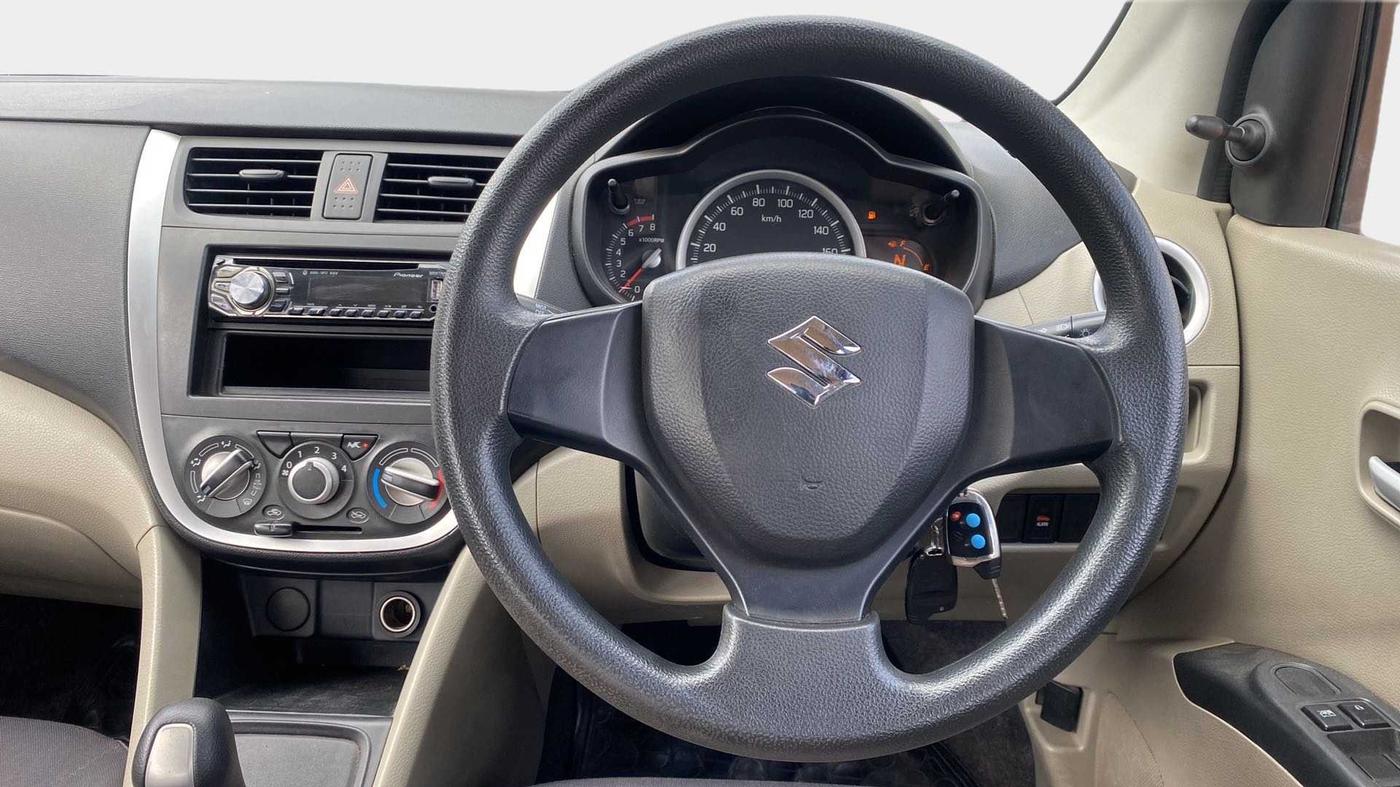 2015 Maruti Celerio VXI AMT, Petrol, Automatic, 52,777 km, Steering Wheel Close Up