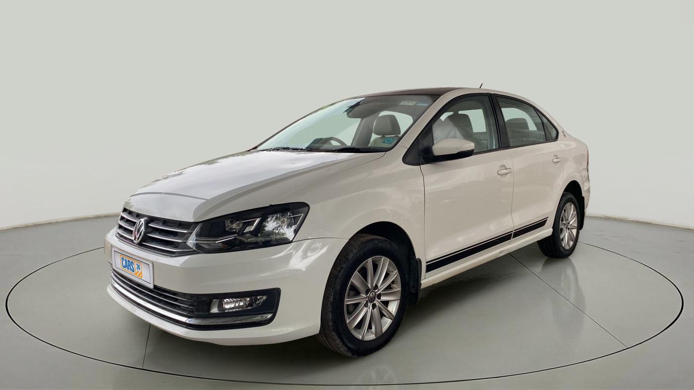 2017 Volkswagen Vento HIGHLINE PETROL AT, Petrol, Automatic, 95,278 km, Left Front Diagonal