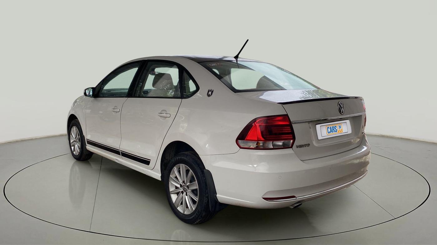 2017 Volkswagen Vento HIGHLINE PETROL AT, Petrol, Automatic, 95,278 km, Left Back Diagonal