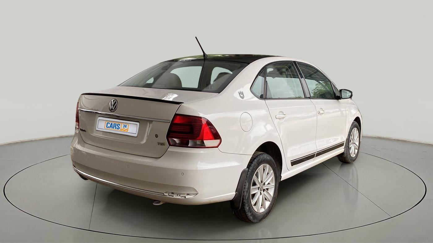 2017 Volkswagen Vento HIGHLINE PETROL AT, Petrol, Automatic, 95,278 km, Right Back Diagonal
