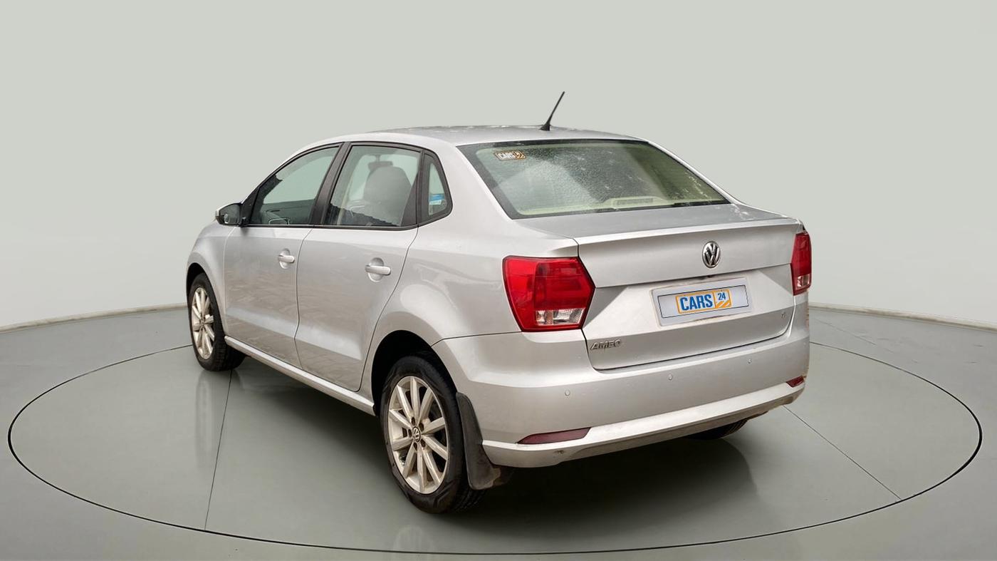 2017 Volkswagen Ameo HIGHLINE PLUS 1.5L AT 16 ALLOY, Diesel, Automatic, 57,237 km, Left Back Diagonal