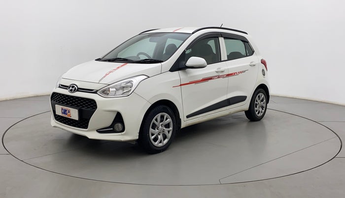 2018 Hyundai Grand i10 SPORTZ 1.2 KAPPA VTVT, Petrol, Manual, 47,062 km, Left Front Diagonal