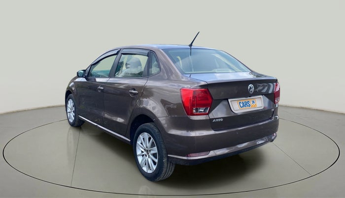 2017 Volkswagen Ameo HIGHLINE PLUS 1.5L AT 16 ALLOY, Diesel, Automatic, 1,05,039 km, Left Back Diagonal