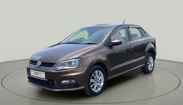 2017 Volkswagen Ameo HIGHLINE PLUS 1.5L AT 16 ALLOY, Diesel, Automatic, 1,05,039 km, Left Front Diagonal