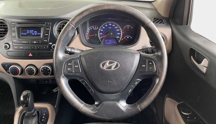 2015 Hyundai Grand i10 ASTA AT 1.2 KAPPA VTVT, Petrol, Automatic, 69,295 km, Steering Wheel Close Up