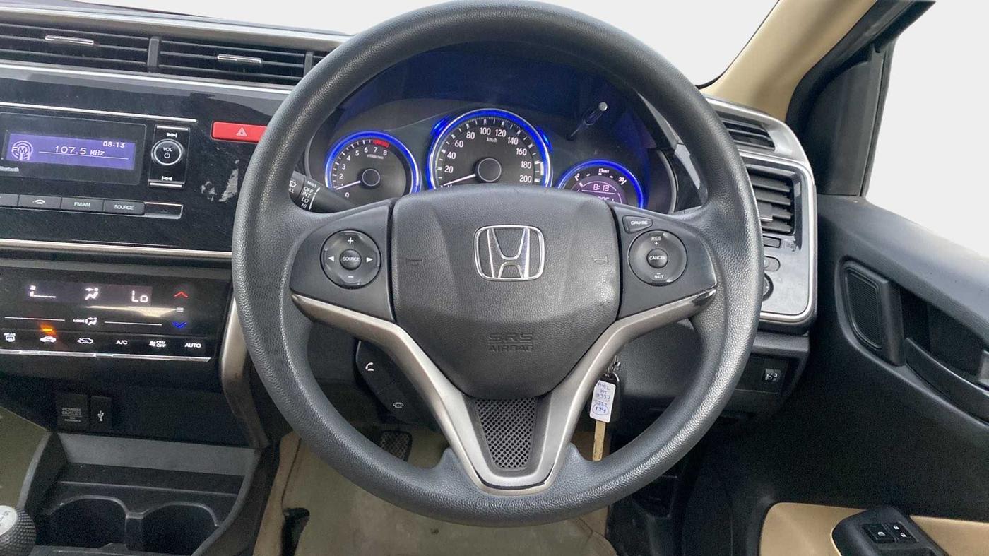 2014 Honda City 1.5L I-VTEC SV, Petrol, Manual, 1,08,350 km, Steering Wheel Close Up