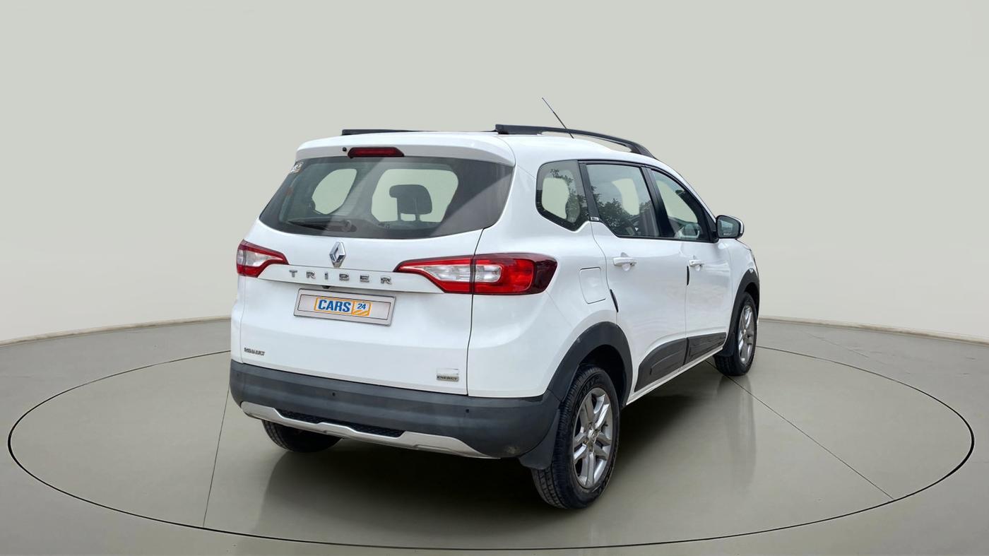 2020 Renault TRIBER RXZ AMT, Petrol, Automatic, 7,347 km, Right Back Diagonal